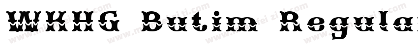 WKHG Butim Regular字体转换